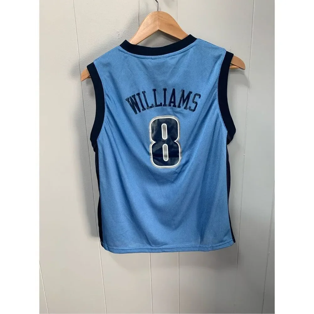 ADIDAS NBA Utah Jazz Jersey Youth Large Blue Sleeveless #8 Williams